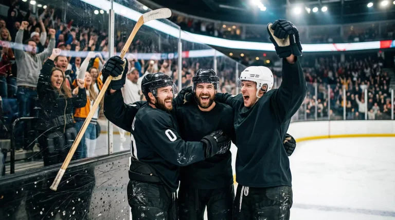 Bracket-Schema einer Playoff-Serie mit Stanley-Cup-Silhouette als Bild für NHL-Playoff-Wettstrategie